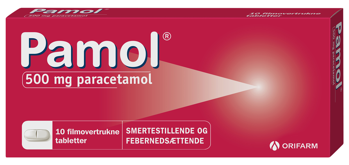 Pamol, Smertestillende og febernedsættende tabletter 500 mg