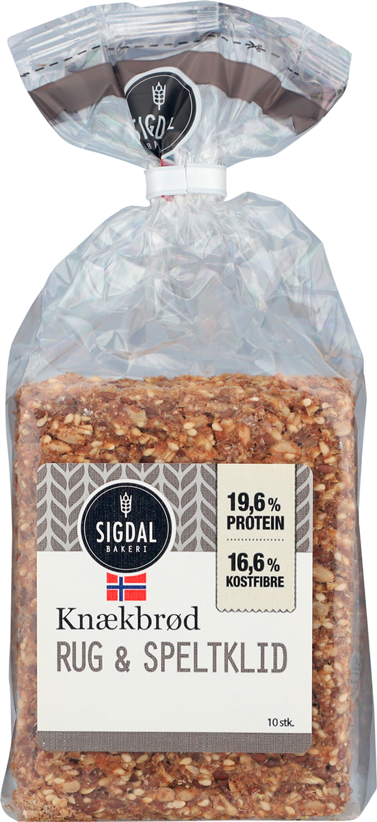 Knækbrød rug og speltklid 200 g