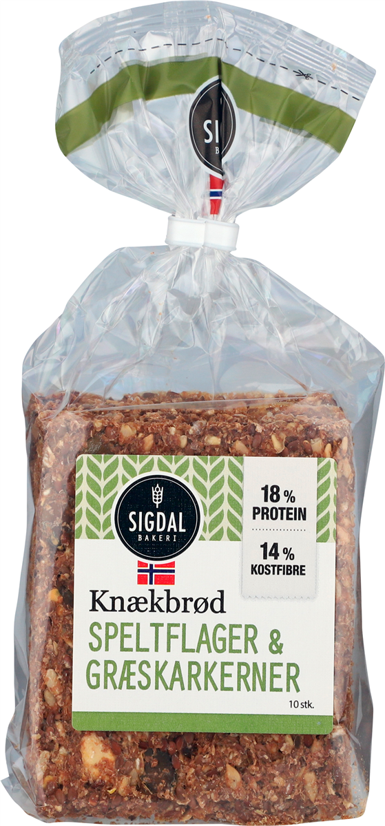Knækbrød spelt/græskark. 220 g