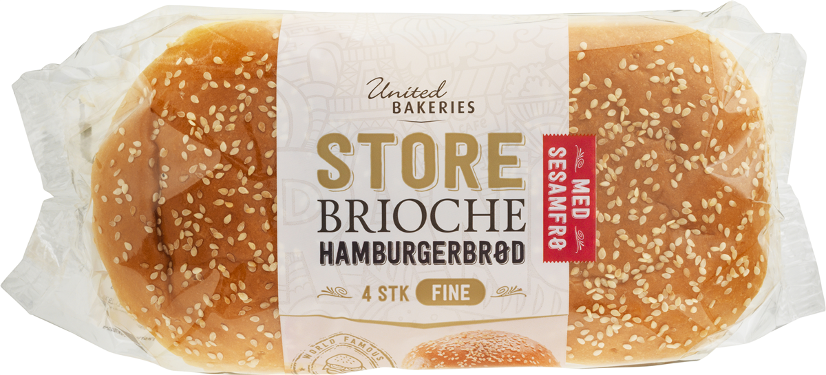 Brioche Burger med Sesam XL