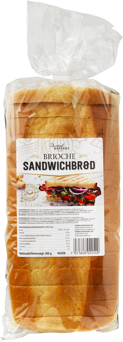 Brioche Sandwichbrød 500 g