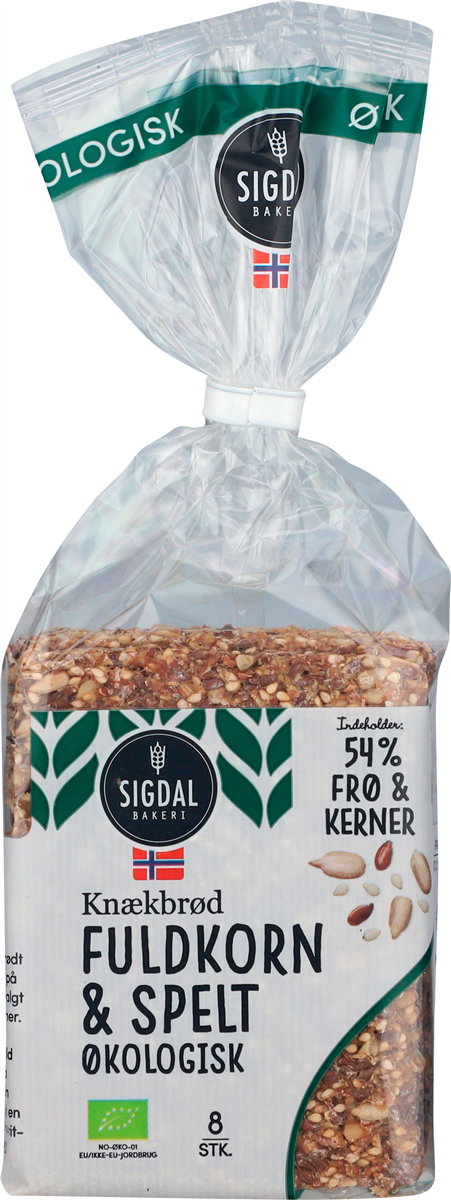 Sigdal Knækbrød Fuldkorn & Spelt Øko