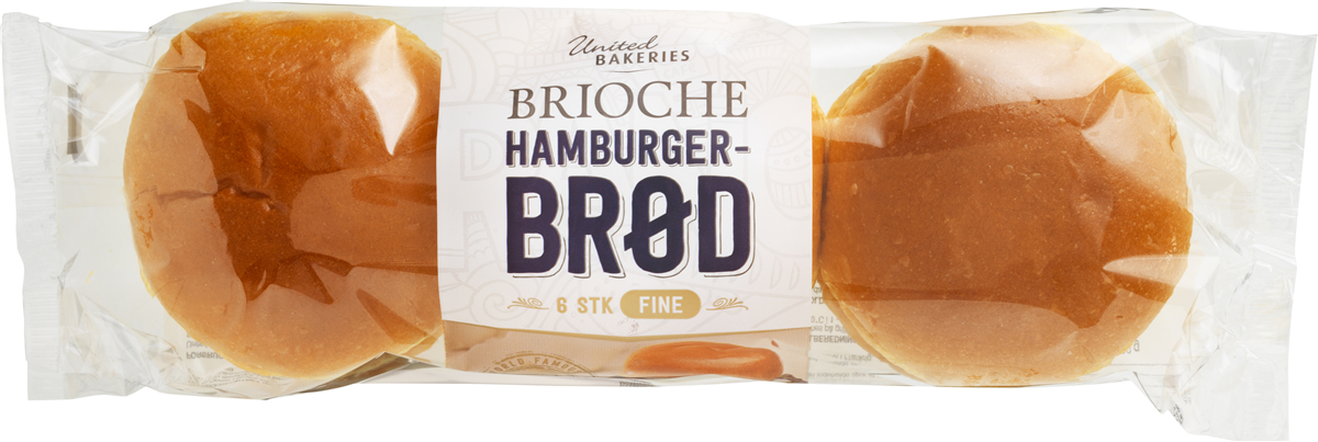 Brioche burger 6 pk 300 g