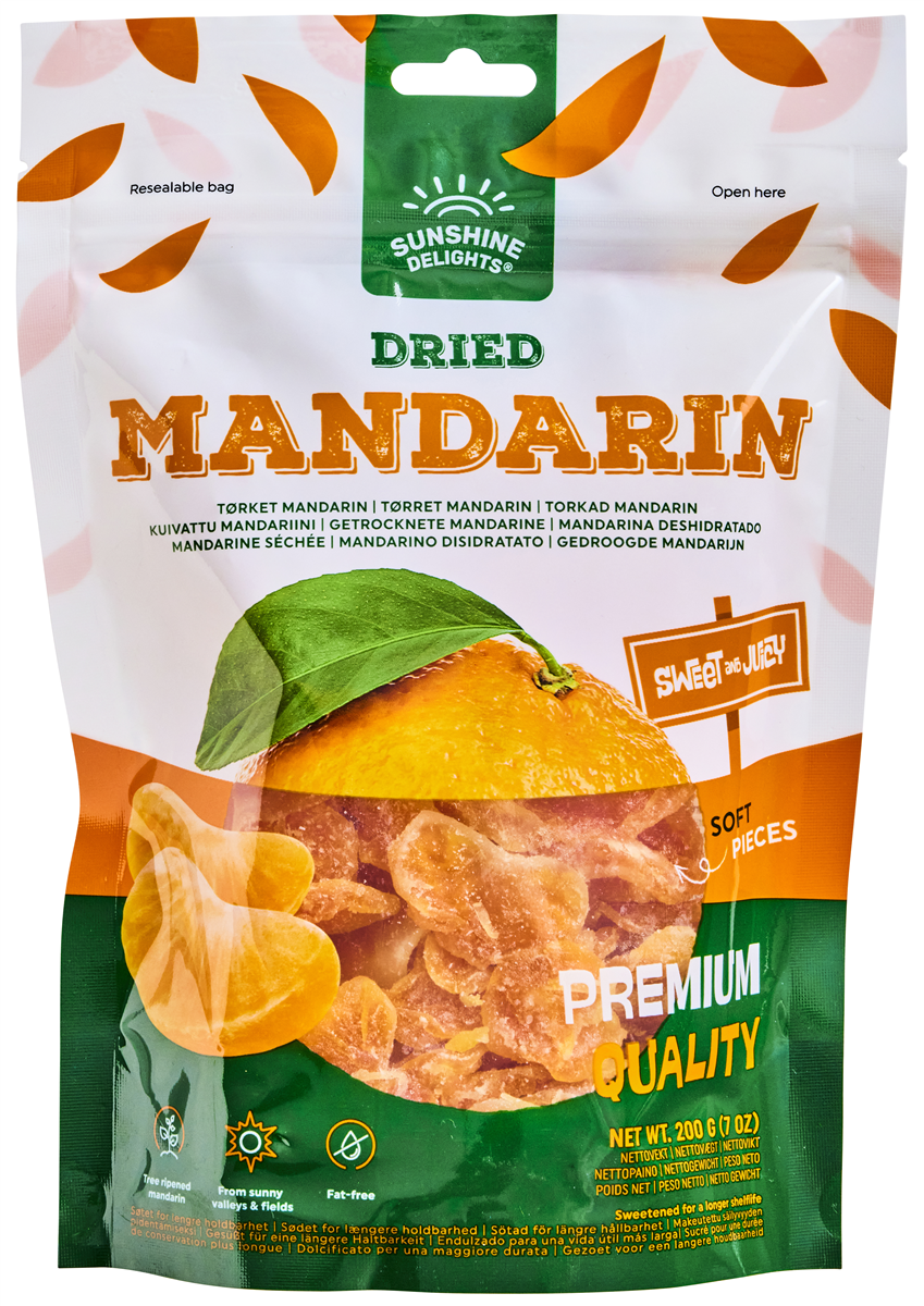 Tørret mandarin 200 g