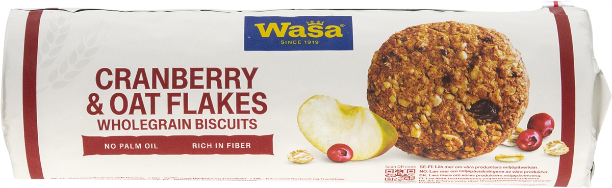 Wasa Havrekiks med tranebær