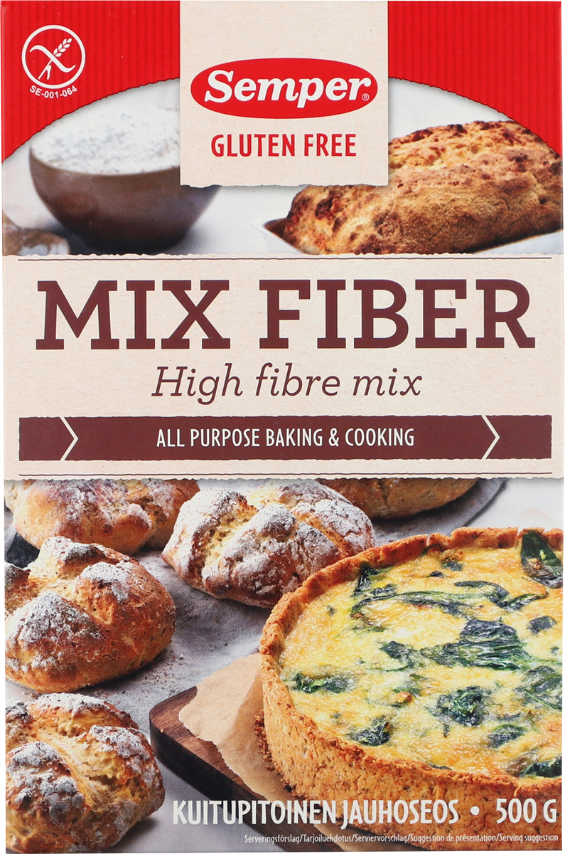 Semper glutenfri mix m/fib 500 g