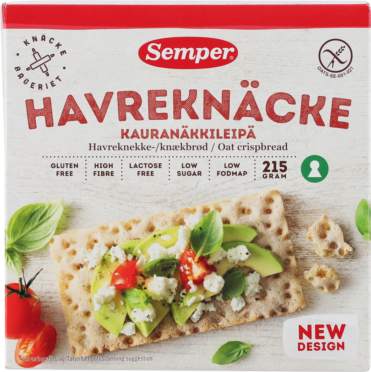 Semper havreknäcke glf 215 g