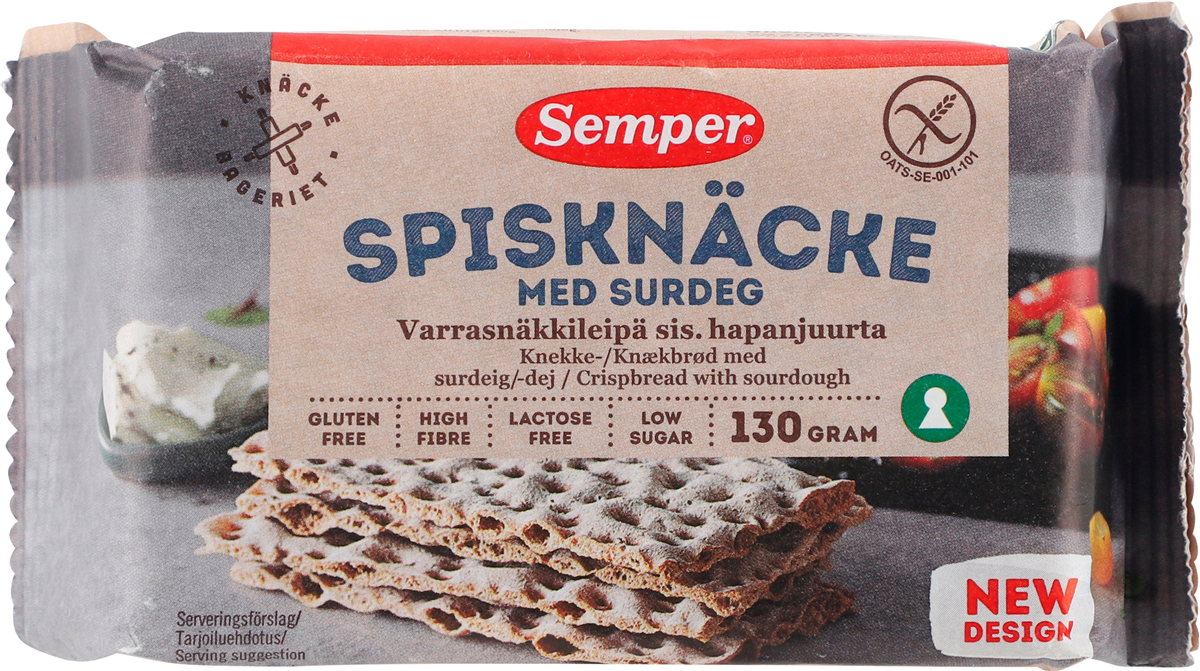 Semper knækbrød surdej glf 190 g