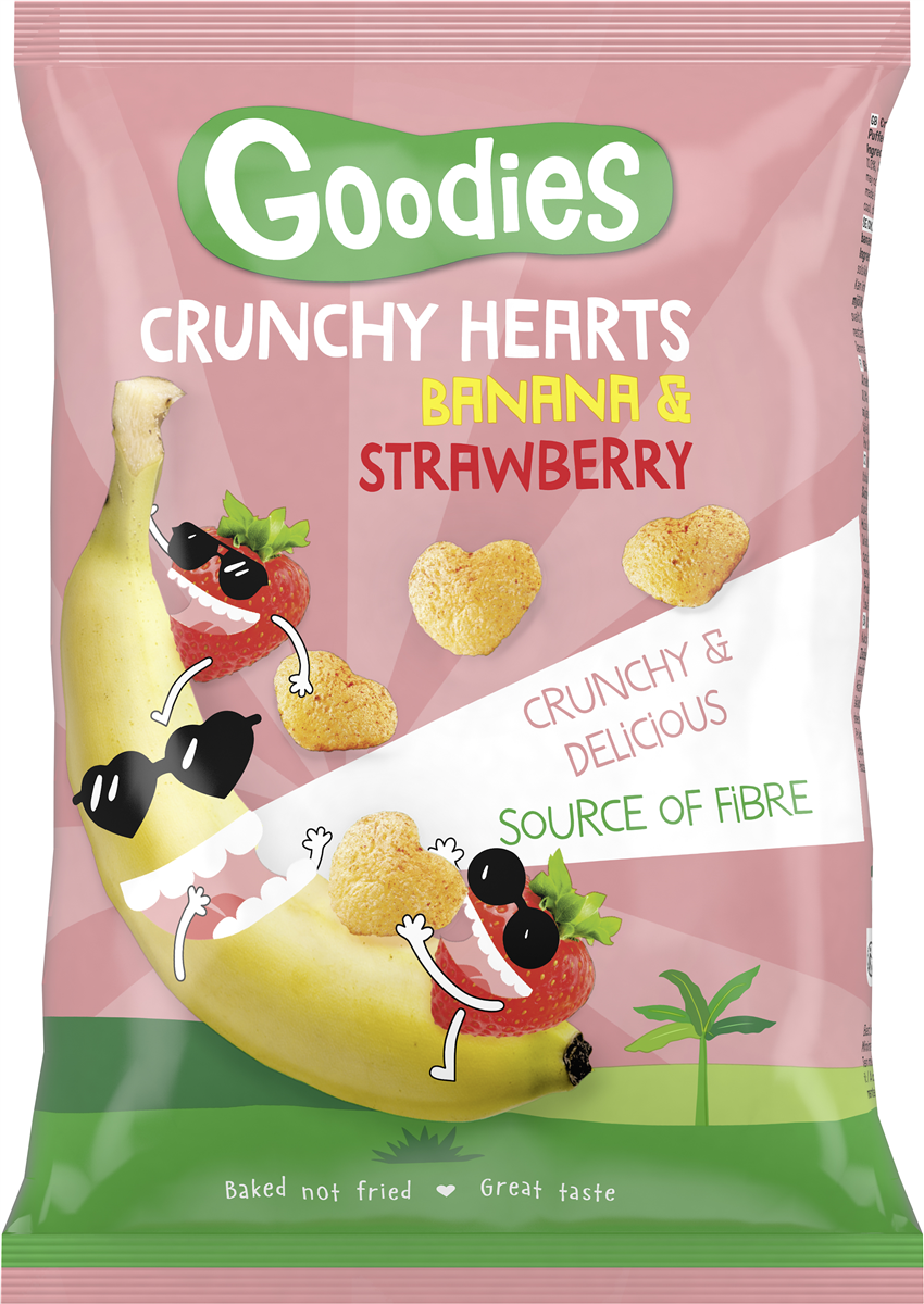Goodies, Majssnacks m. banan og jordbær