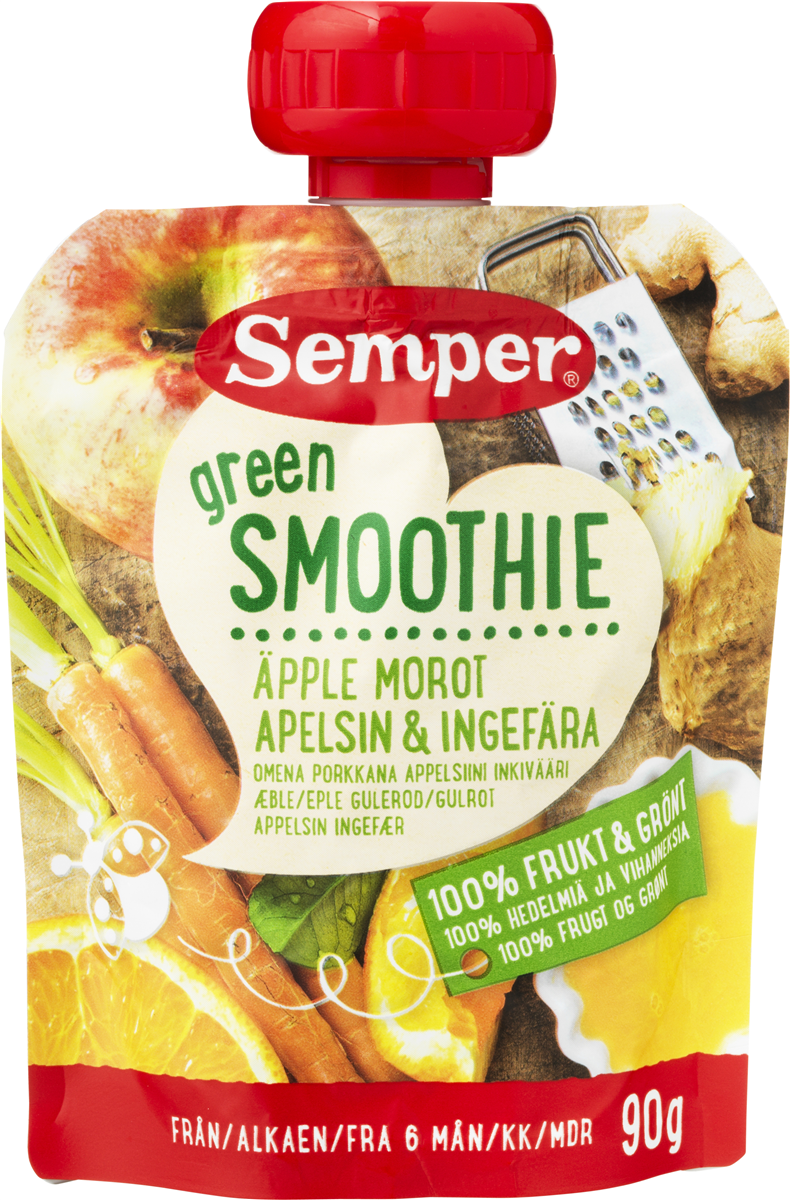 Semper Greensmoothie gul&ingef 6M 90 ml