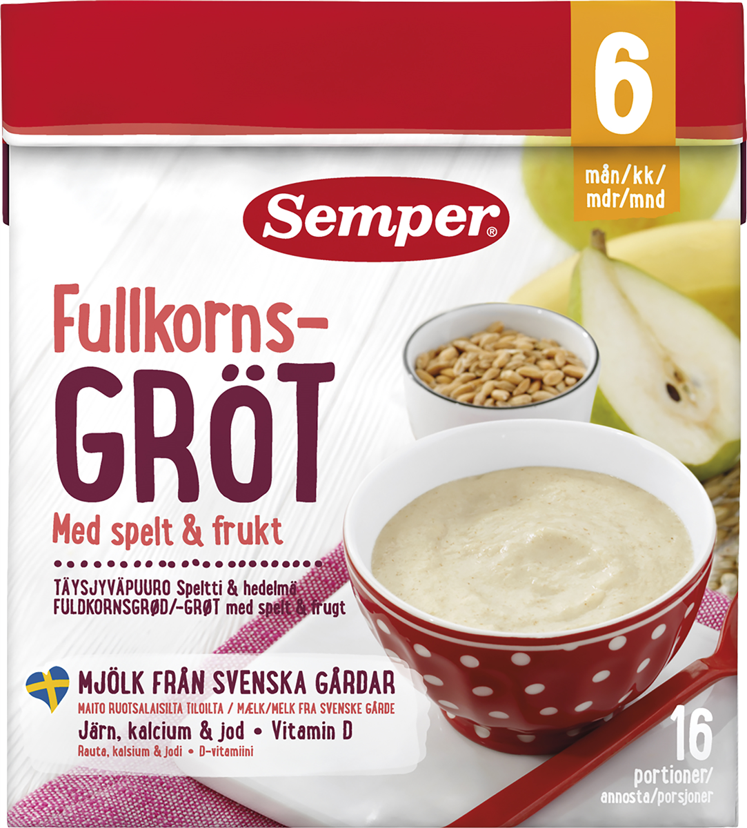 Semper fuldk.grød spelt 6M 190 g