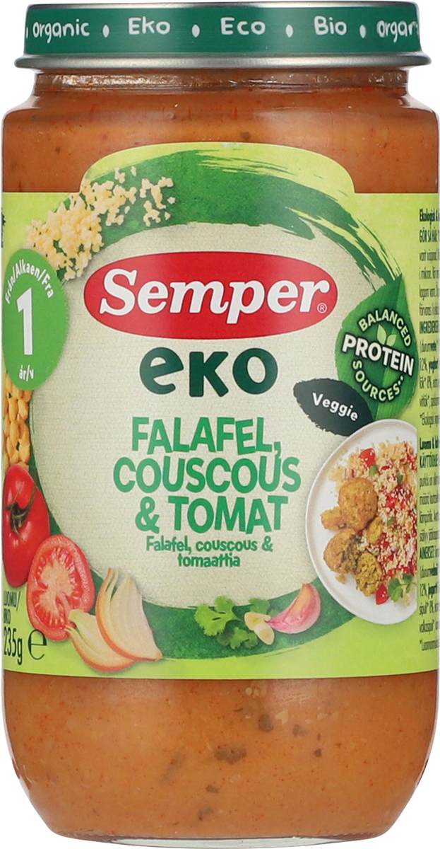 Semper falafel/cous/tomat 190 g