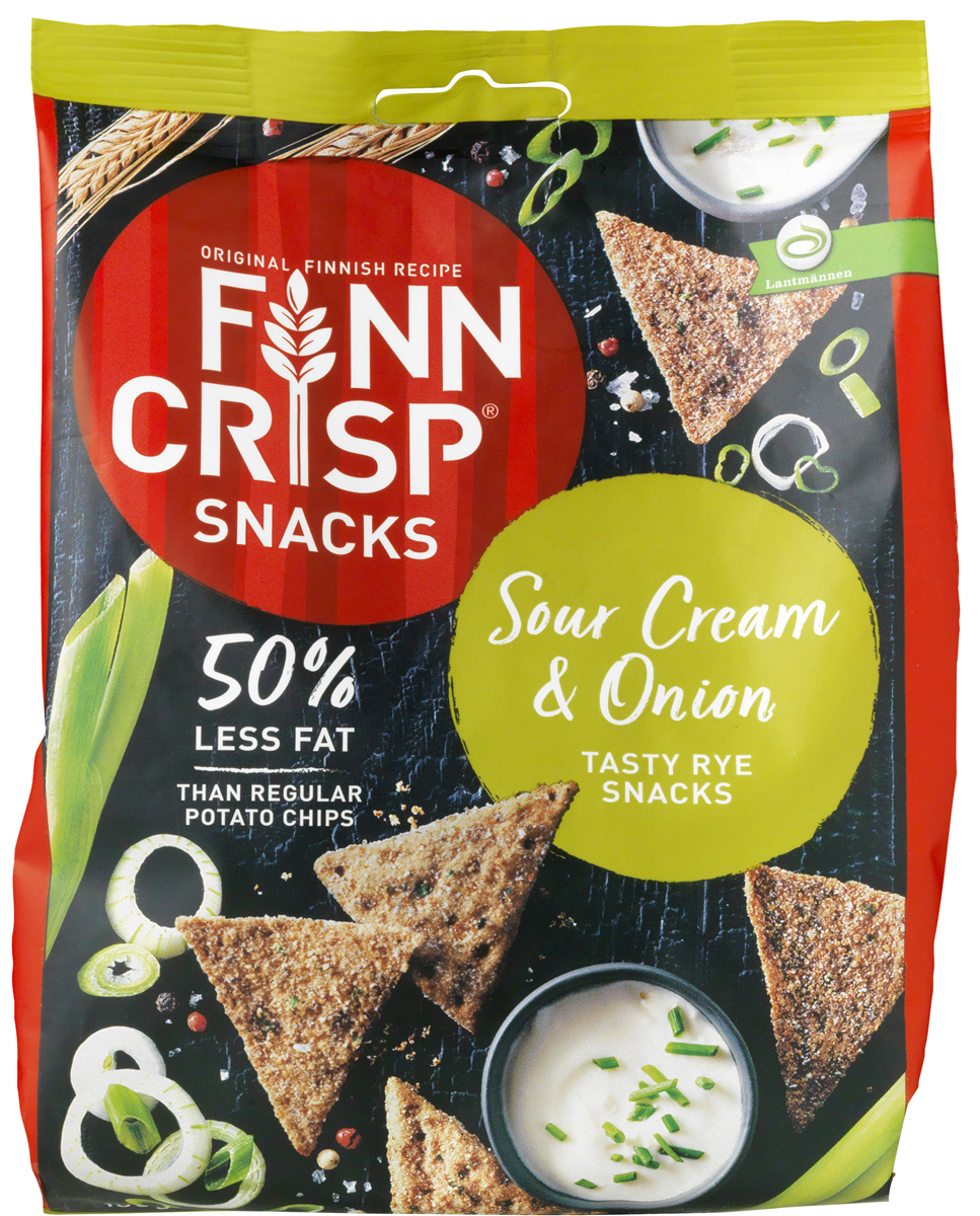 Finn Crisp Rugchips Sour Cream & Onion 150 g
