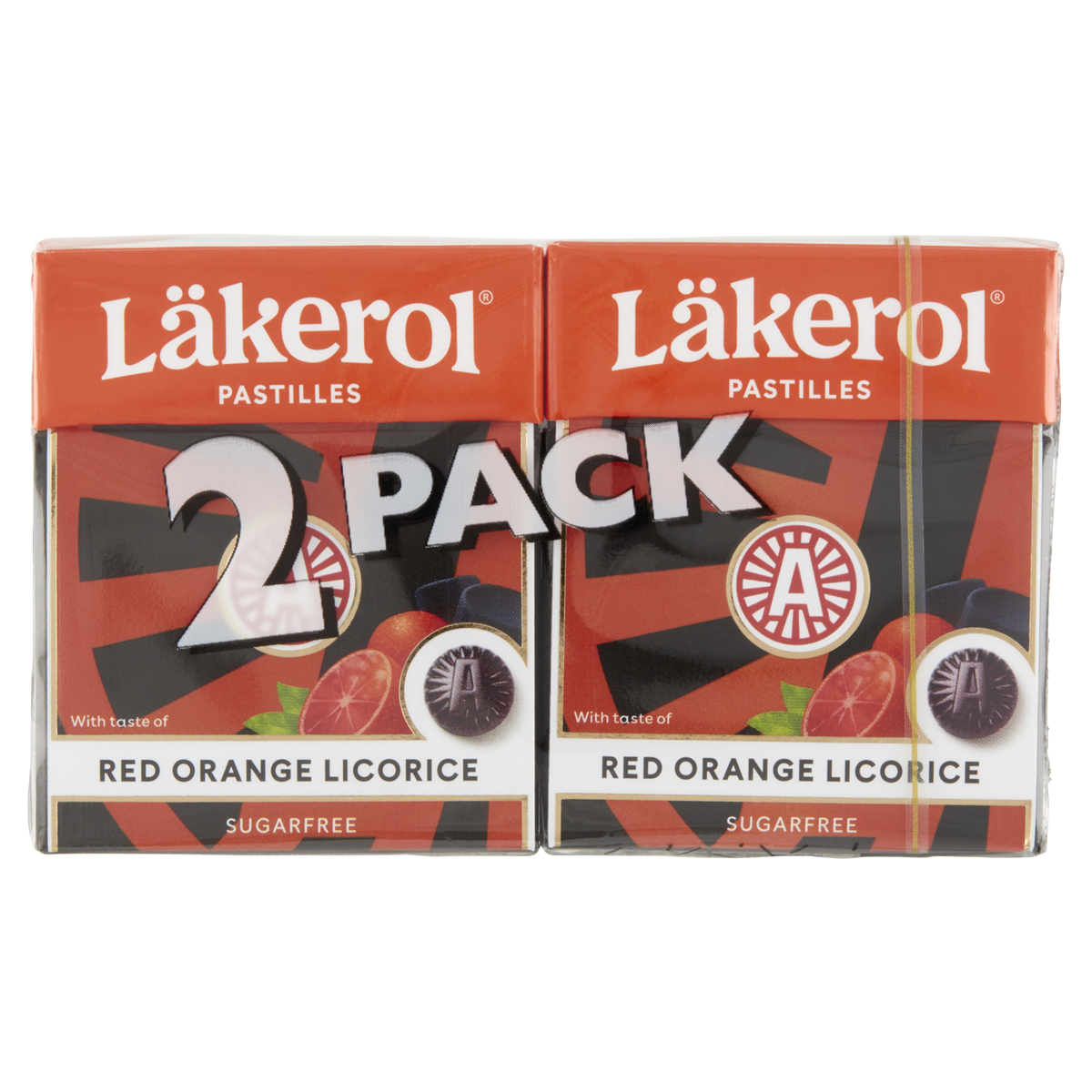 Läkerol red orange 2-pak 50 g