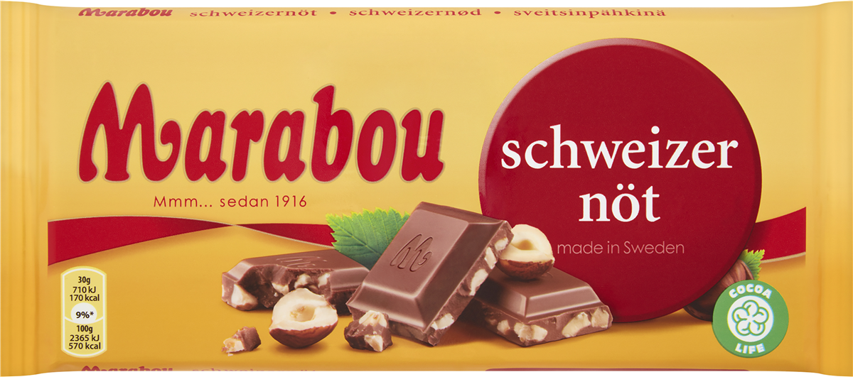 Marabou schweizernød 200 g