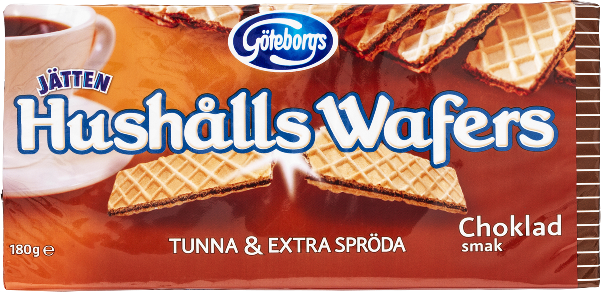Hushållswafers choko 180 g