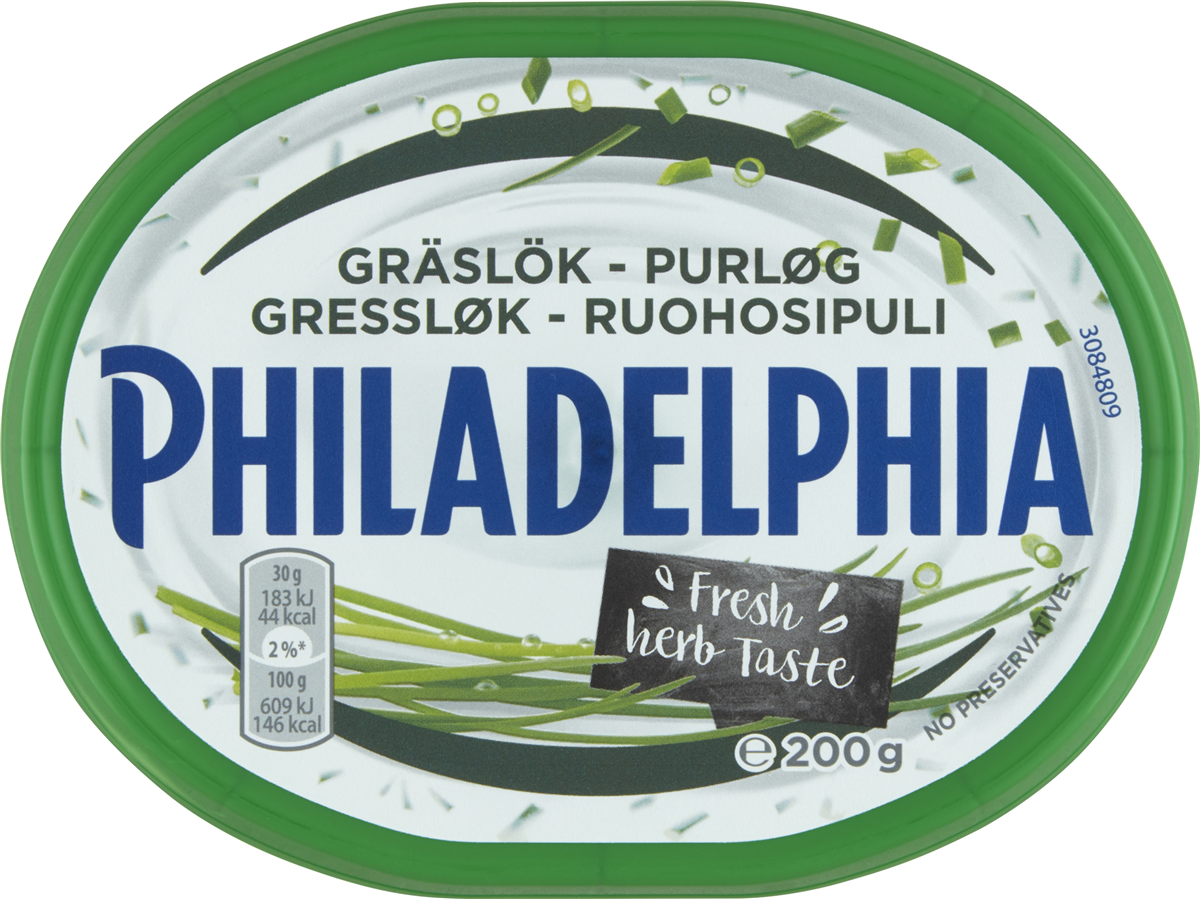Philadelphia, Smøreost m. purløg 15% fedt