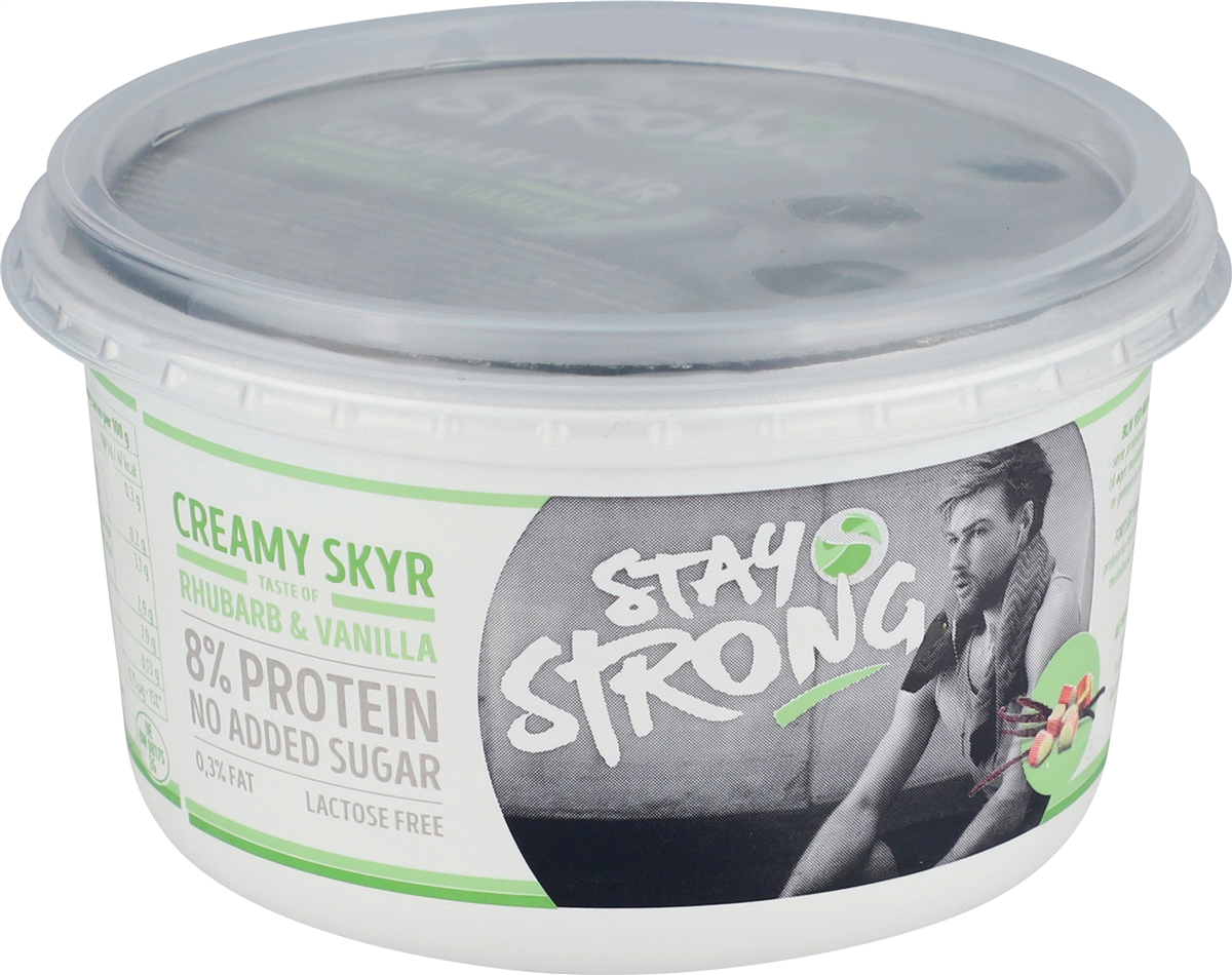 Stay Strong Rabarber Vanil, 500 Gram