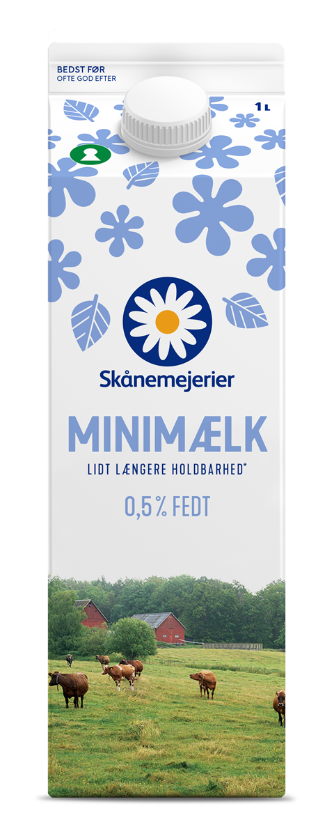 Skånemejeri minimælk 0,5% 1000 ml
