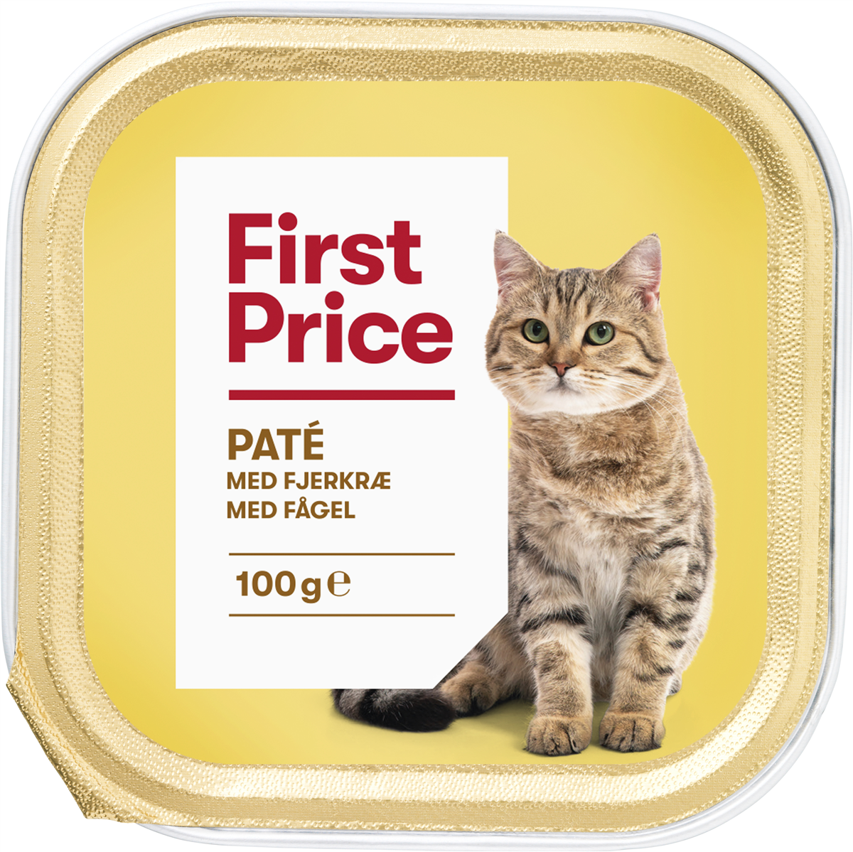 Vådfoder t. kat m. fjerkræ, First Price 400 g