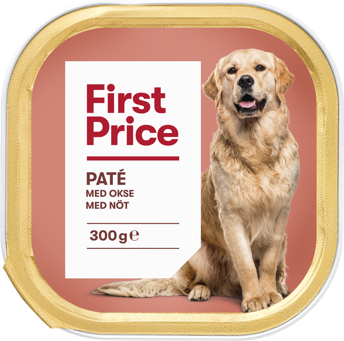 Paté t. hund m. oksekød, First Price 400 g