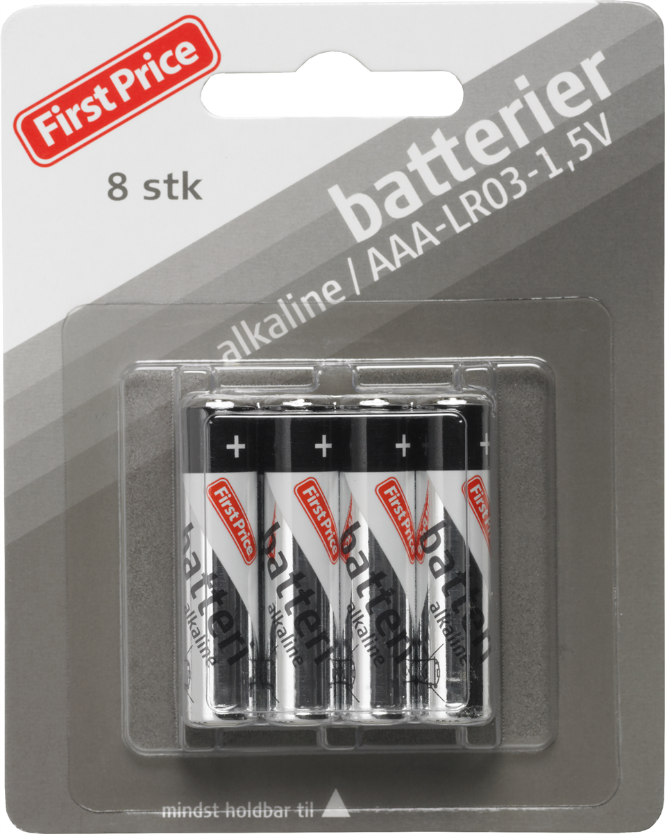 First Price Fp alkaline batteri AAA 8B 8 stk.