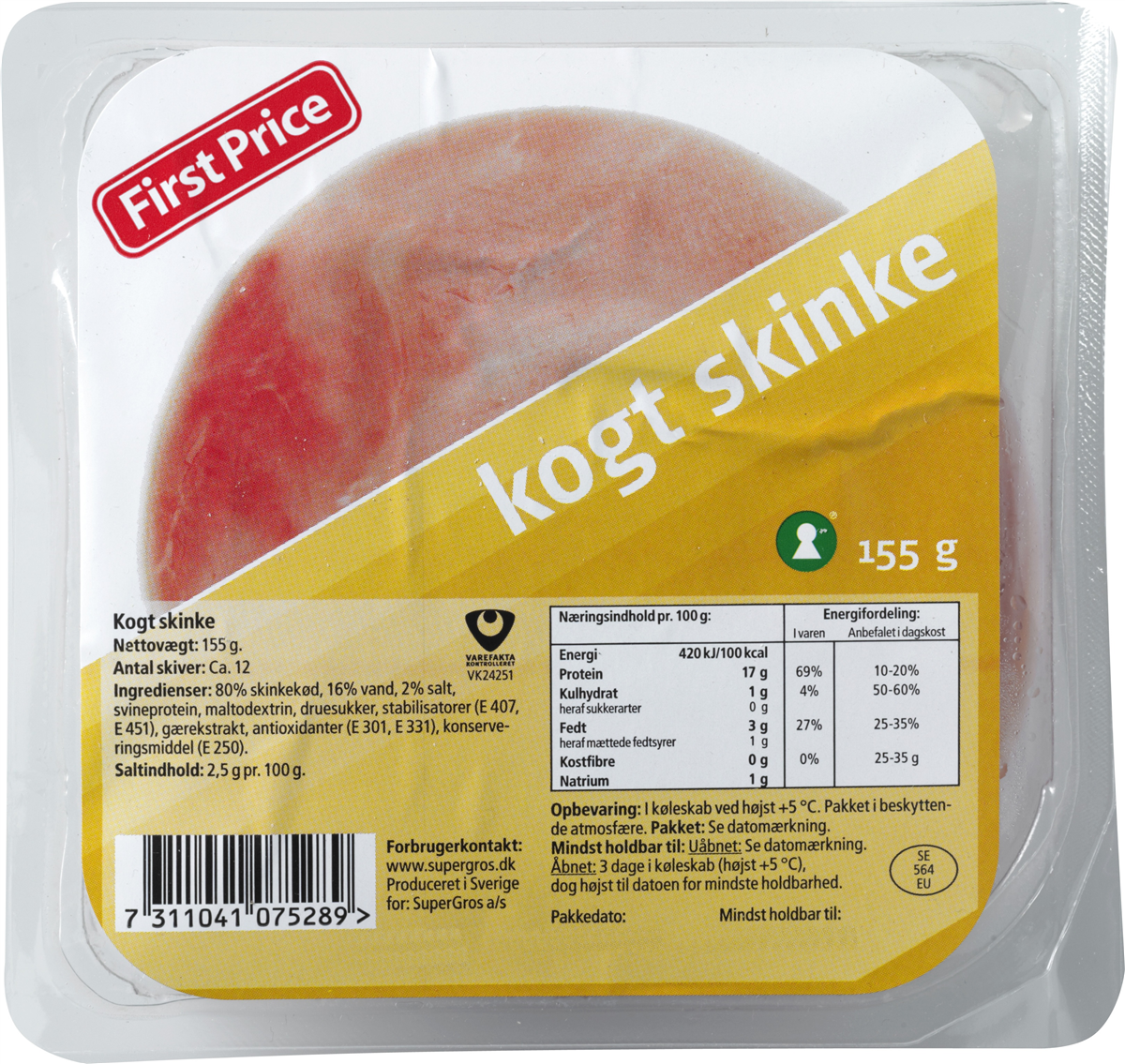 First Price FP kogt skinke 100 g