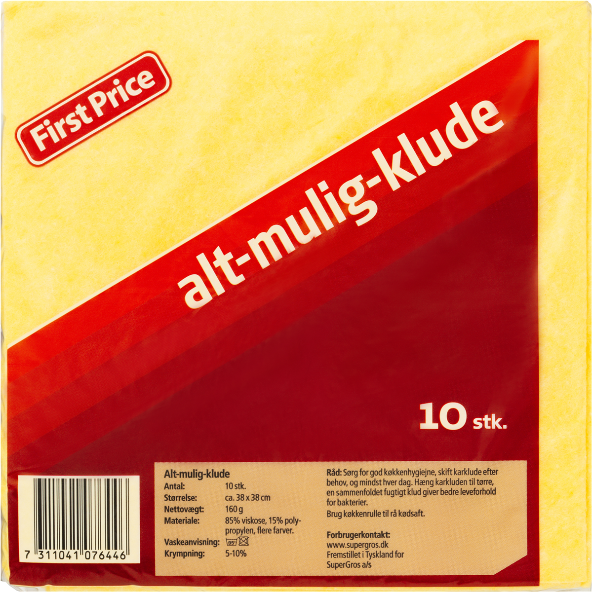 First Price FP alt mulig klud 10 stk 10 stk.