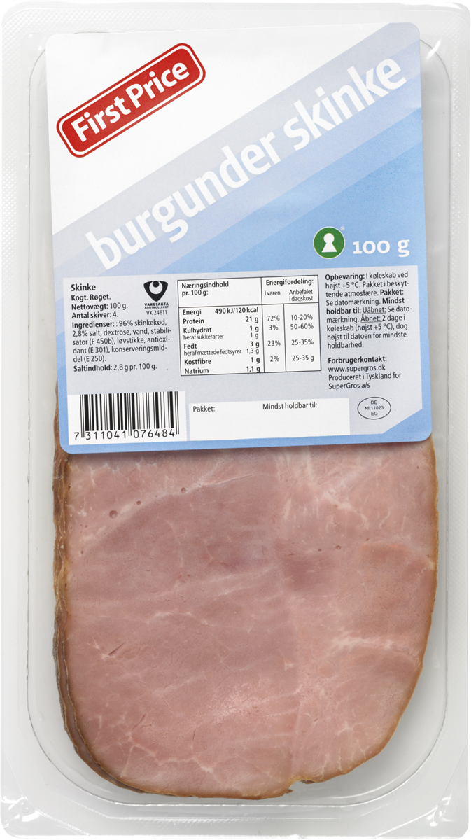 First Price FP burgunder skinke 100 g