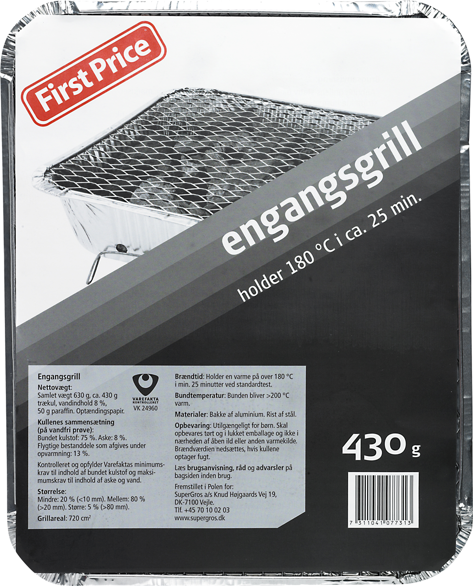 First Price FP engangsgrill 1 stk.