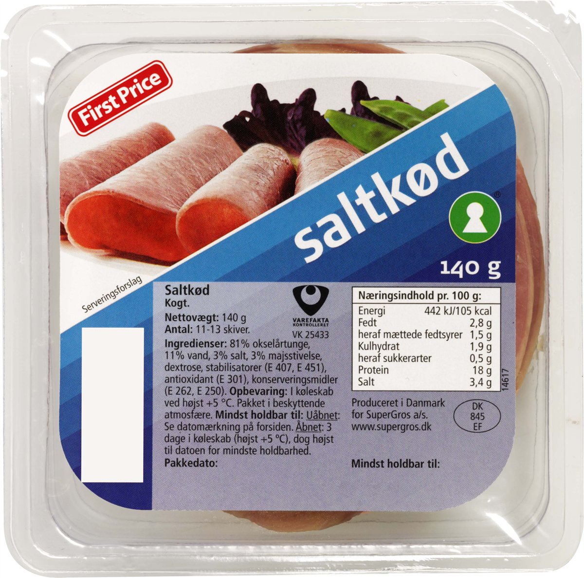 First Price FP saltkød 140 g