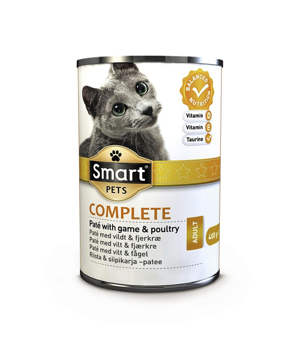 Smart kat pate vildt&fjerk 400 g