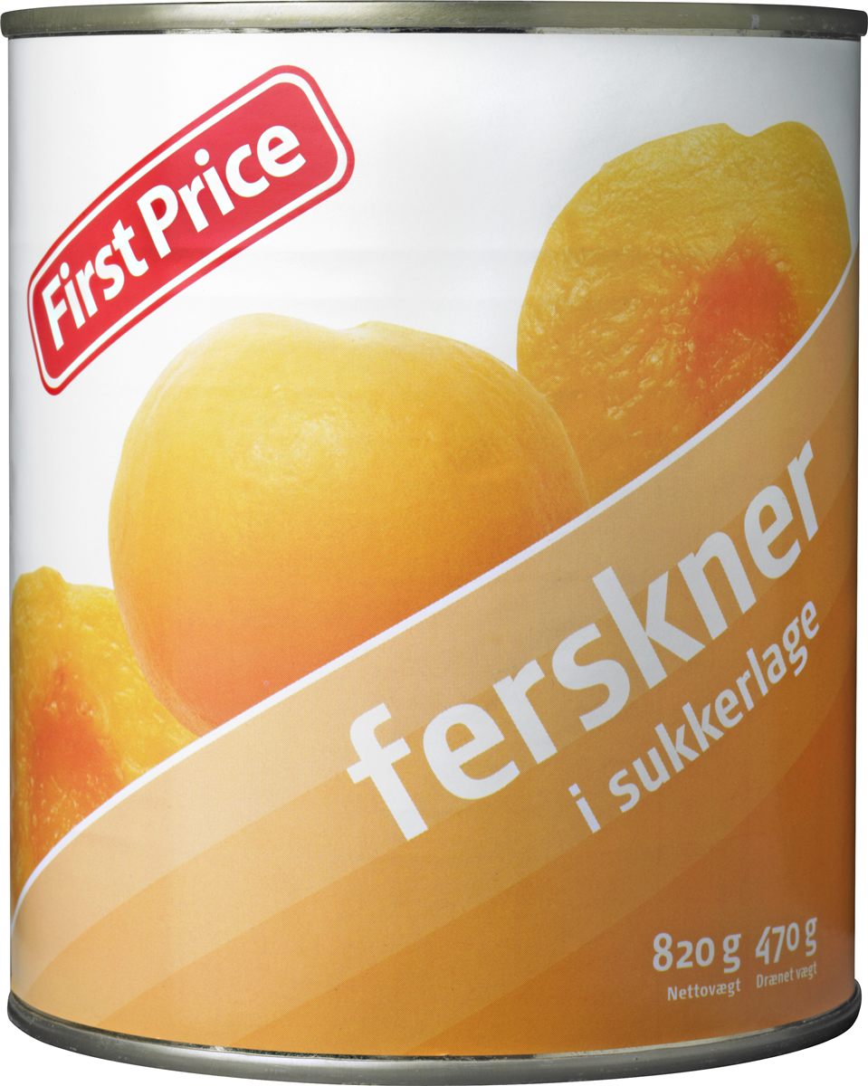 First Price La Perla ferskner halve 820 g