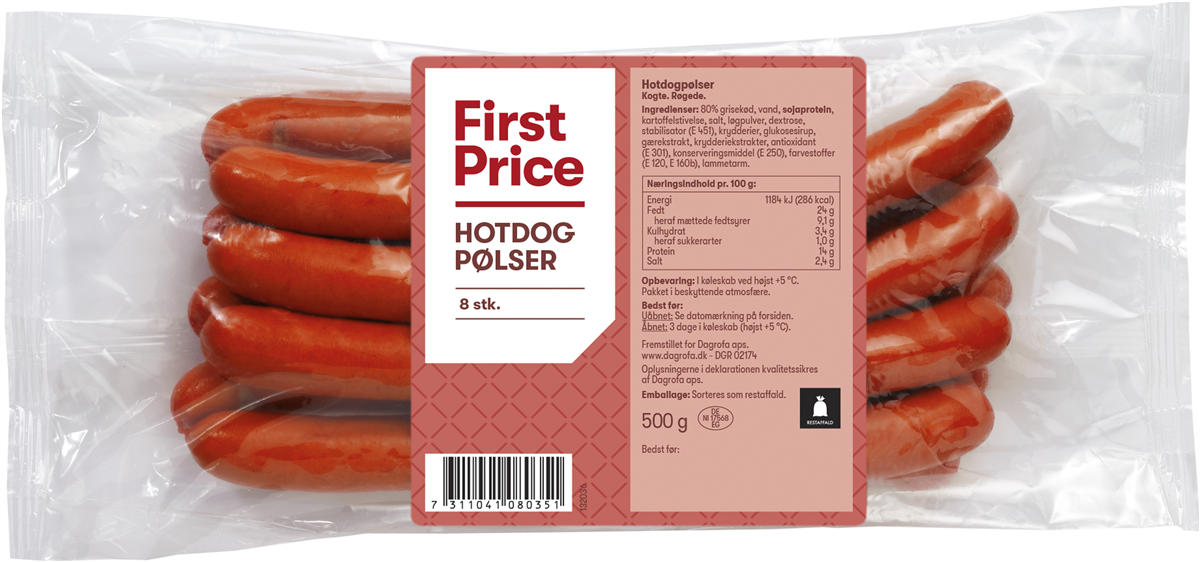 First Price Hotdog Pølser