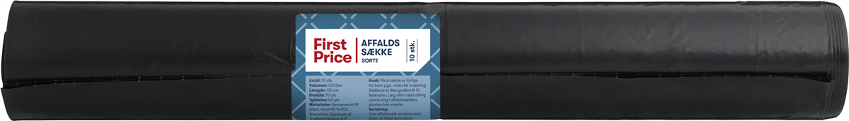 FP Affaldssække Sort 40my