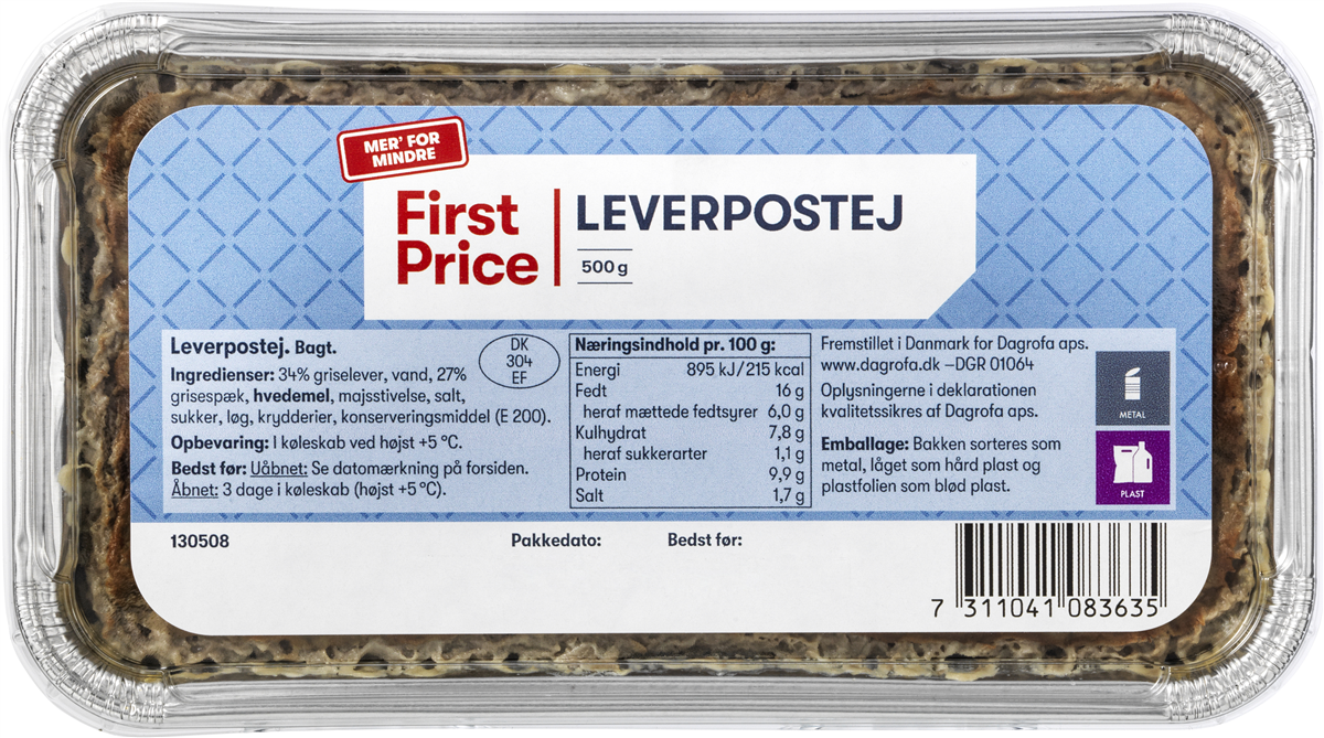 First Price Leverpostej