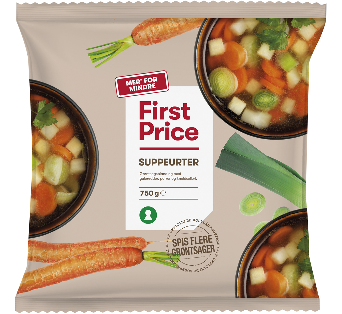 FP Blandede Suppeurter 750 g