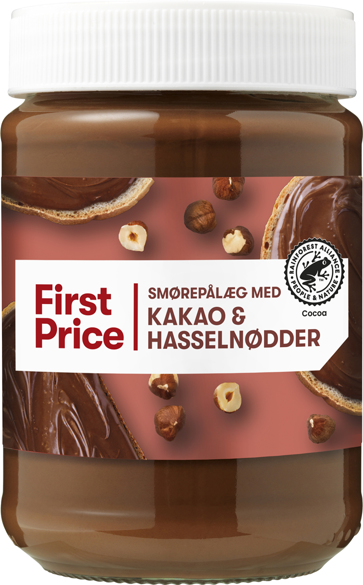 Smørepålæg m. kakao & hasselnødder, First Price