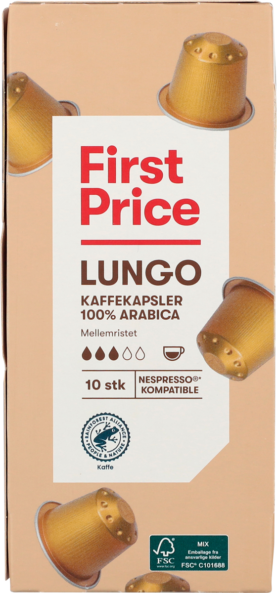 First Price Lungo 10 stk