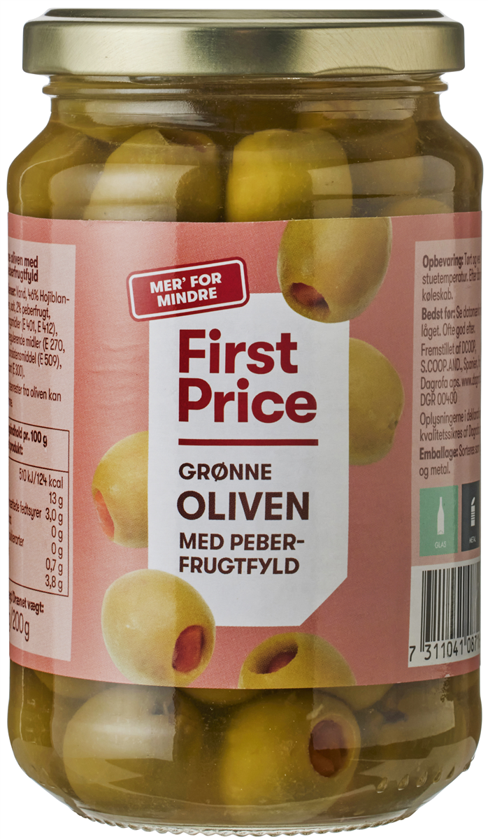 FP Grønne Oliven med Peber