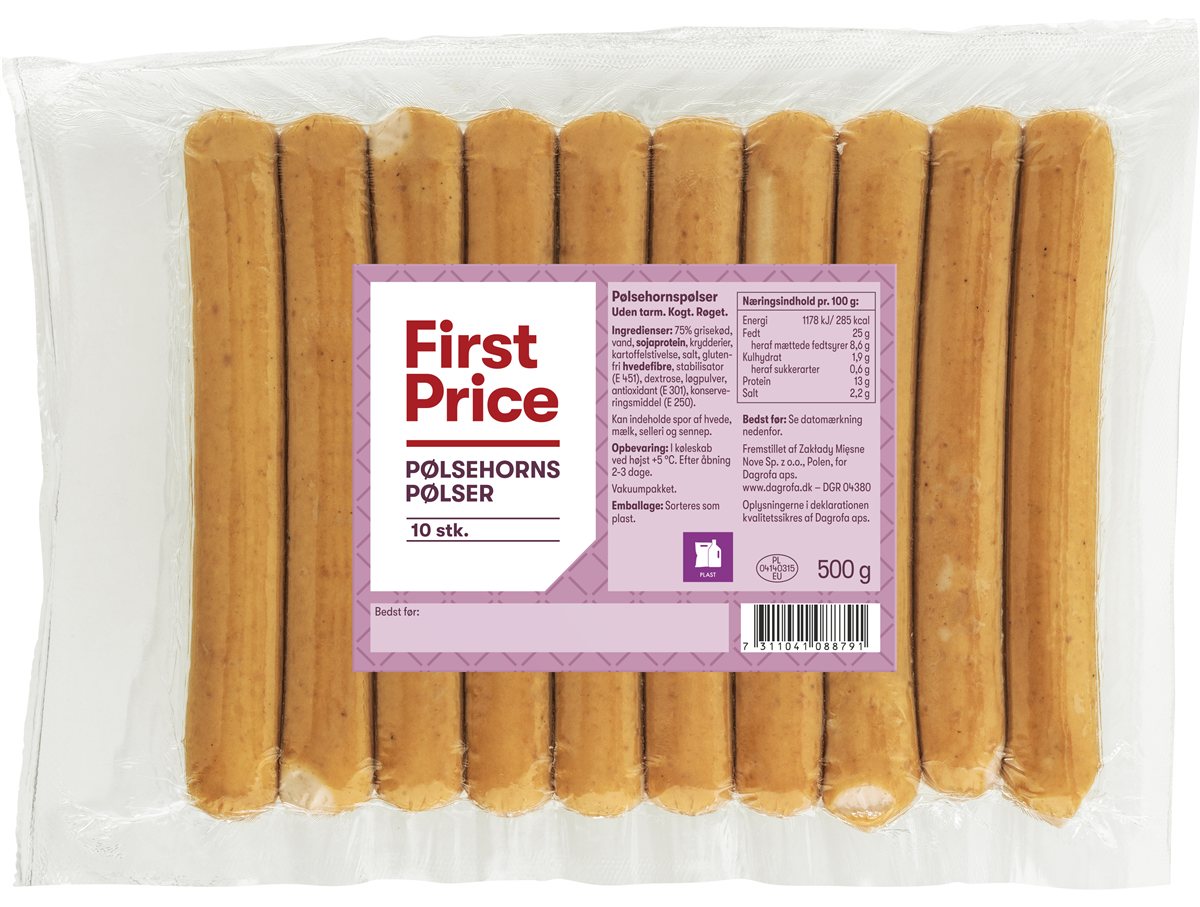 First Price Pølsehornspølser