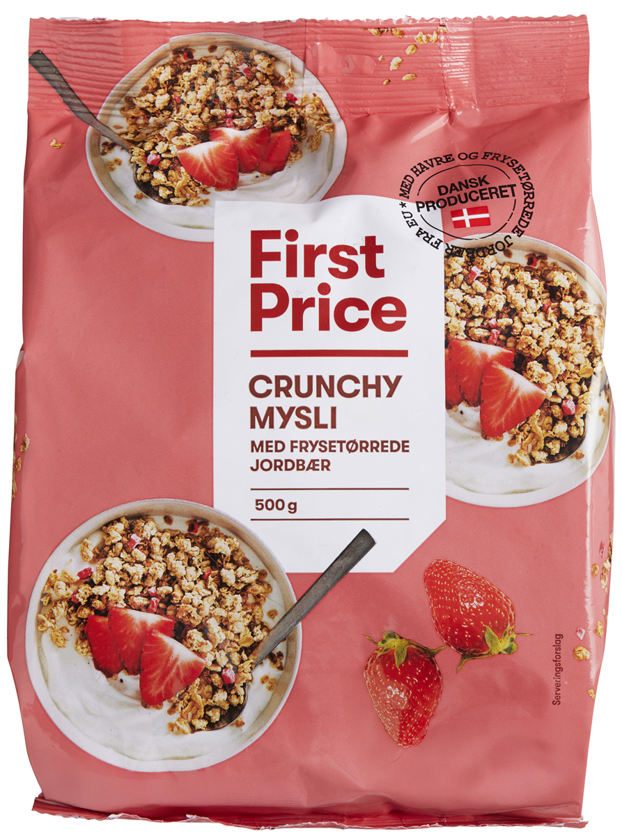 FP Crunchy Mysli med Jordbær 500 g