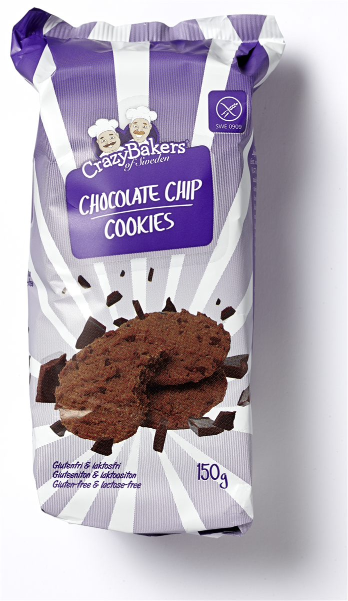 Cb choc chip cookies glfri 150 g