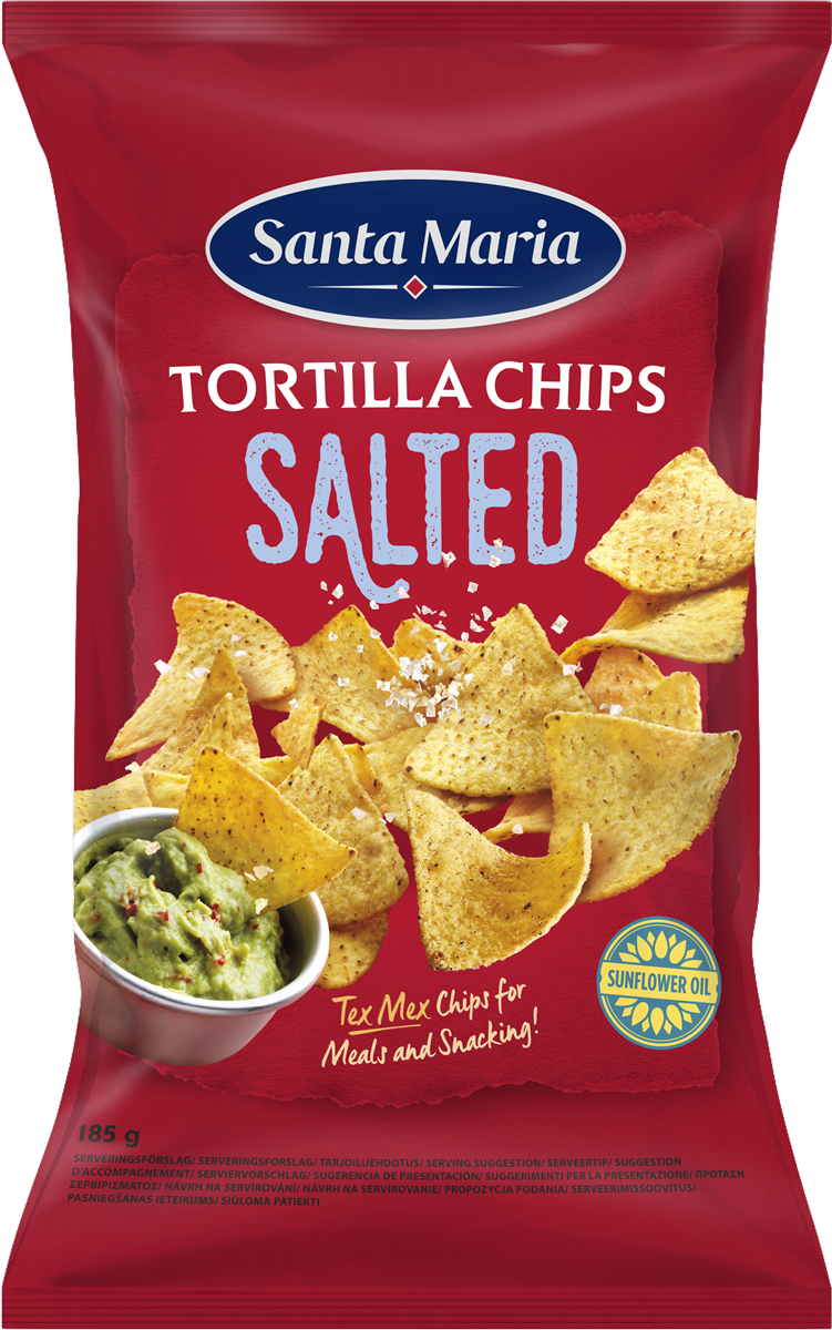 Santa Maria Tortilla chips saltet 185 g