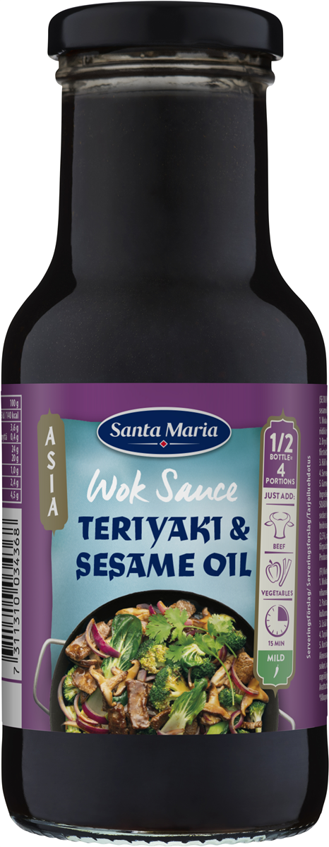 Santa Maria Teriyaki & Sesamolie Woksauce 250 ml