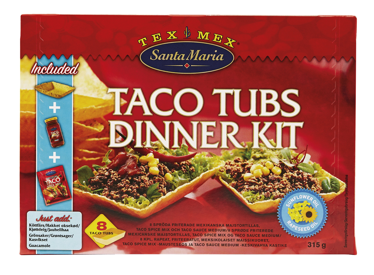 Tex-Mex Taco Tubs dinner 305 g