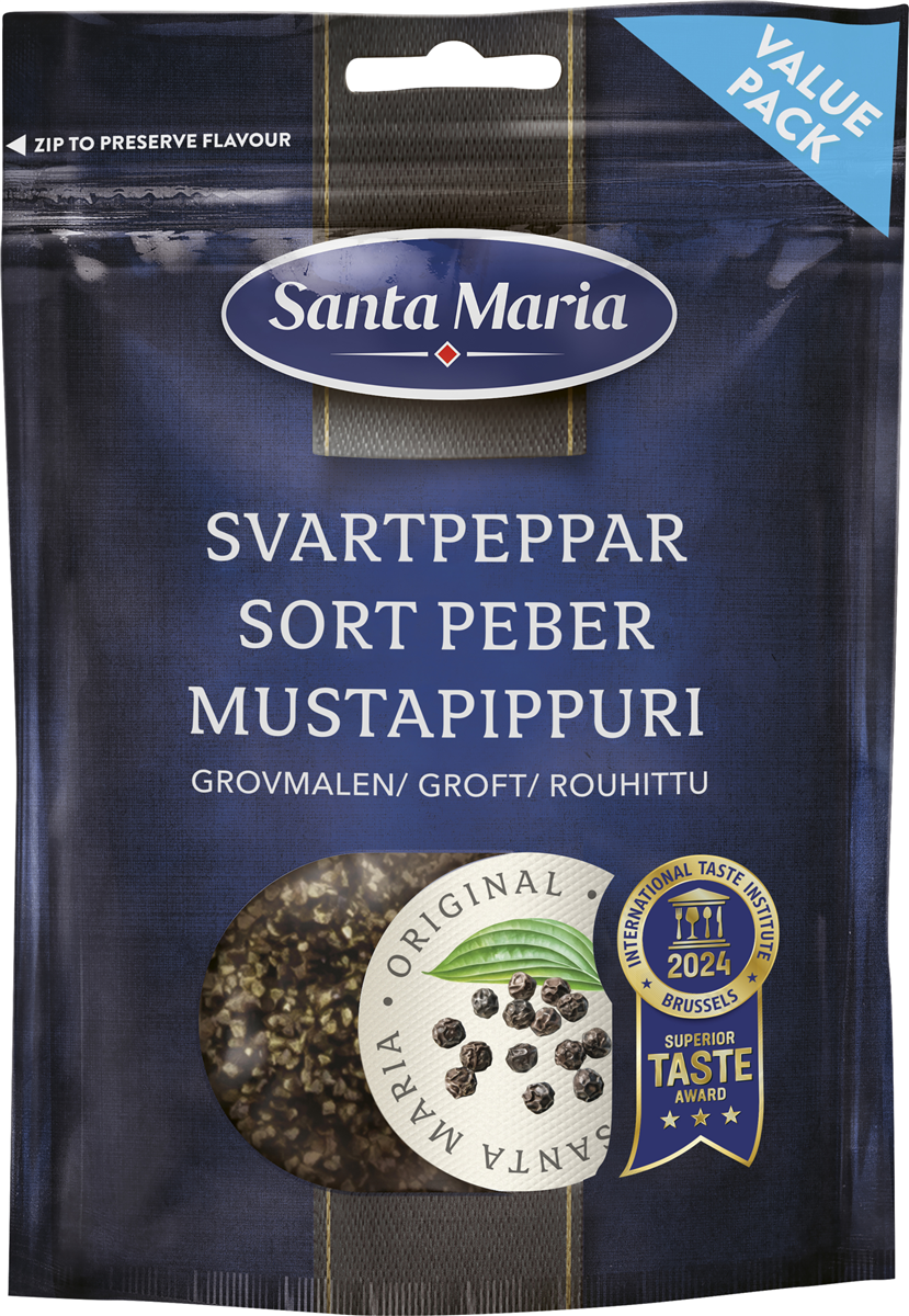 S.M. Peber Sort Grov