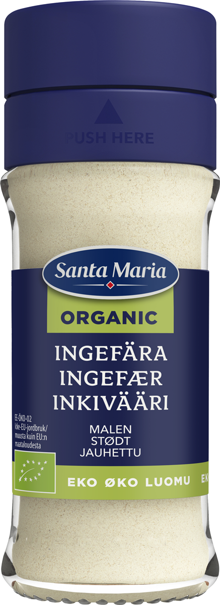 Santa Maria S.M. ingefær, stødt øko 26 g