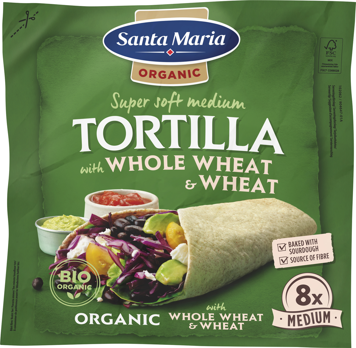 Santa Maria Tortilla fuldkorn øko