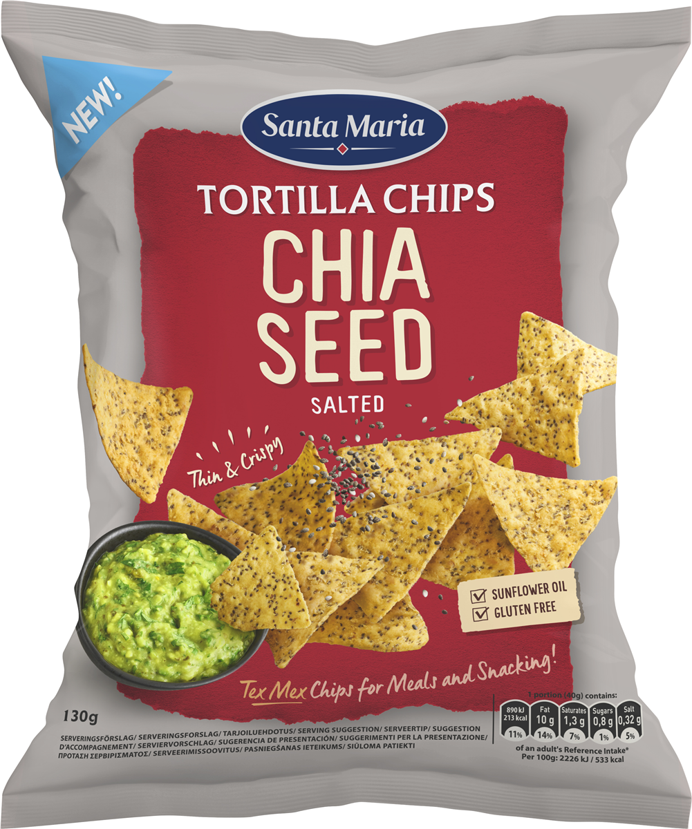 Santa Maria S.M. tortilla chips chia 130 g